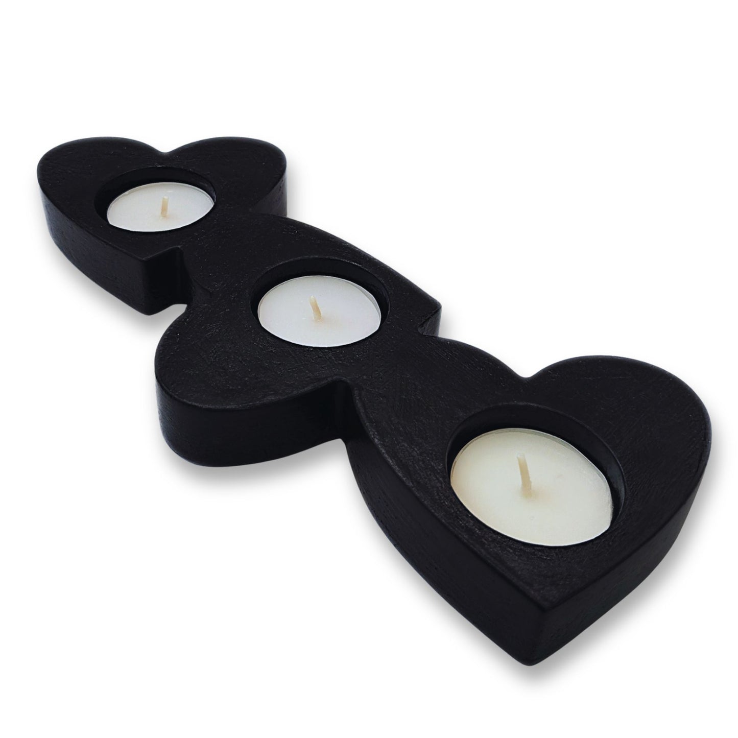 Object with four candle holders on a white background