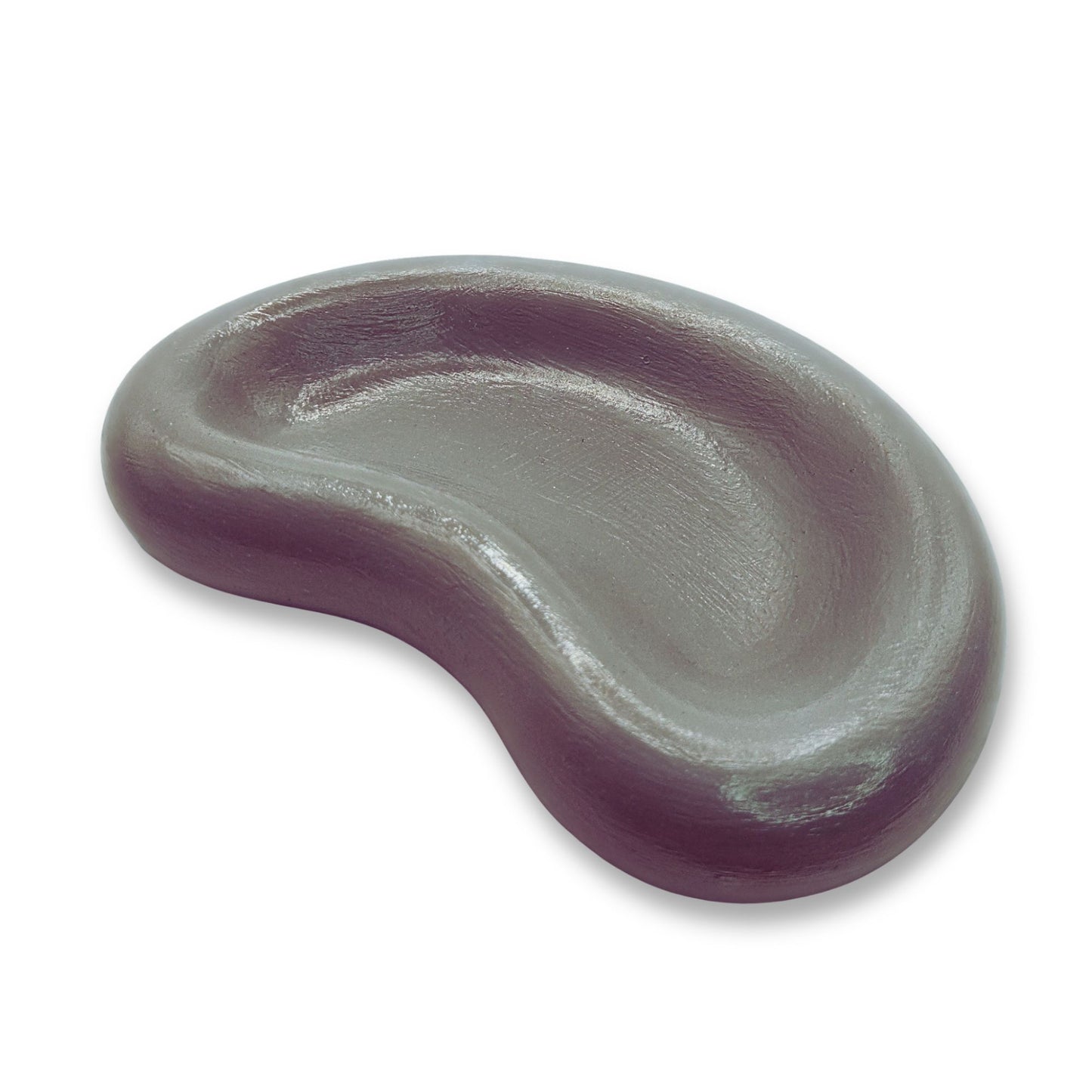Grey object on a white background