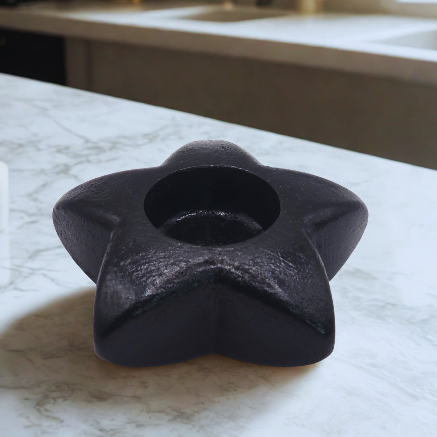 object on a marble surface
