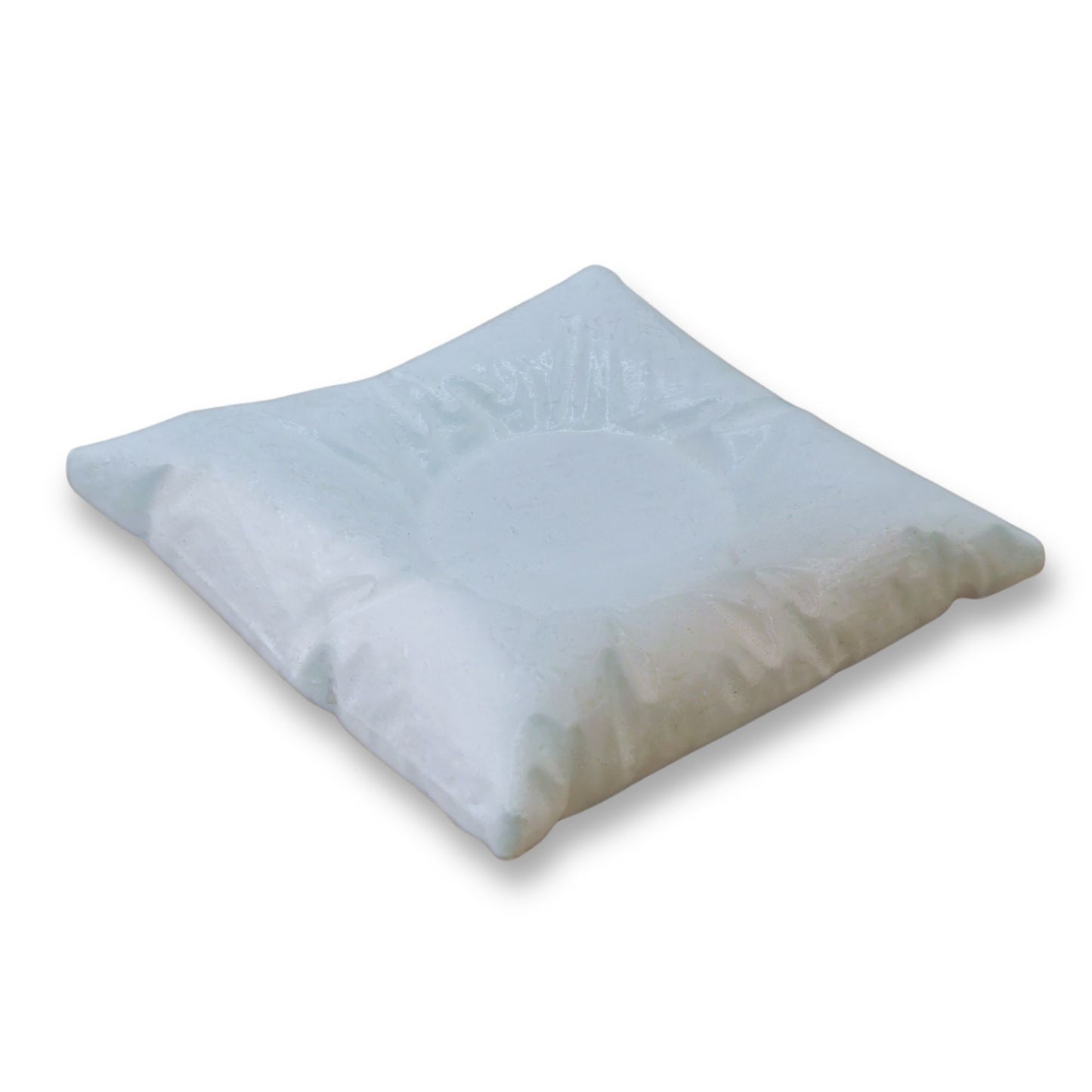 White pillow on a white background