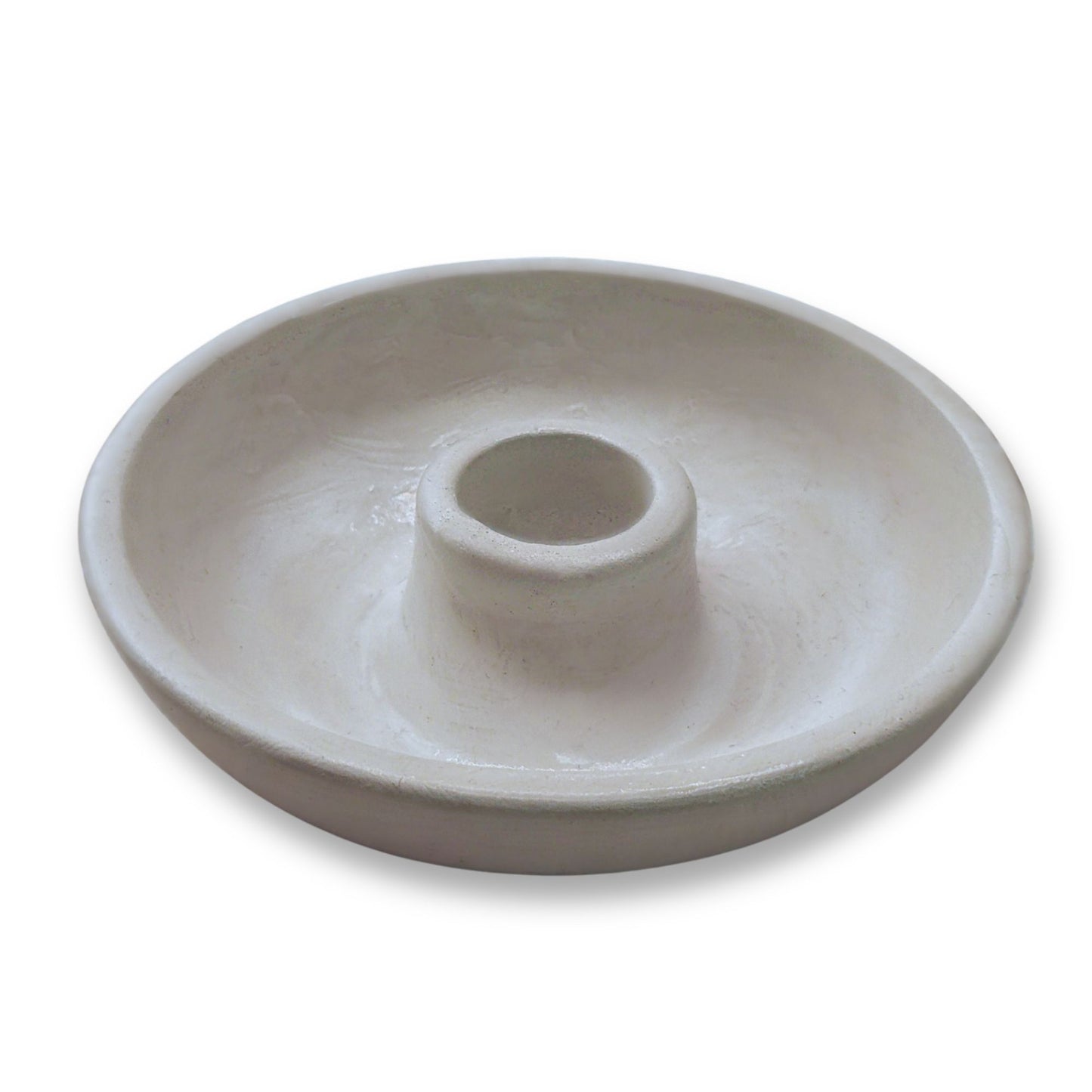 round item on a white background