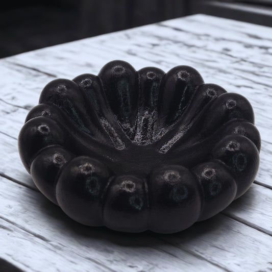 Black Cloud Jewellery Bowl on a light wooden surface