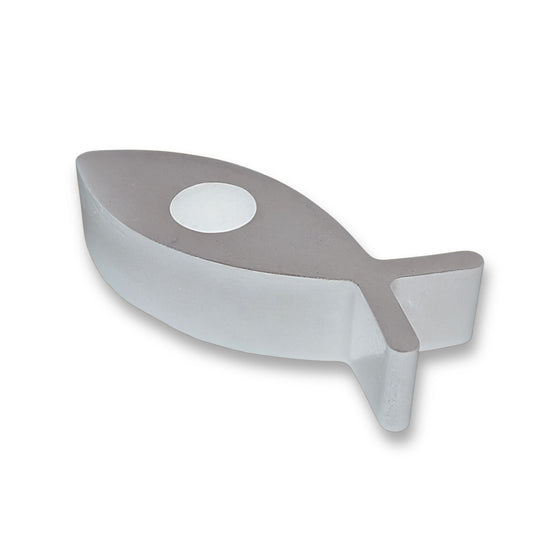 fish candle holder on a white background